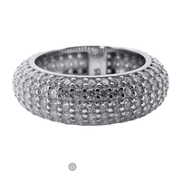 Bague unisexe en diamant de laboratoire Eternity, certifiée IGI, pour mariage et fiançailles, taille émeraude, plaqué or 18 carats, couleur D, classique, pour soirée