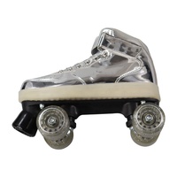 Patins à roulettes Quad en ligne à 4 roues à double rangée de haute qualité avec lumières clignotantes à LED Chaussure de skate de qualité garantie