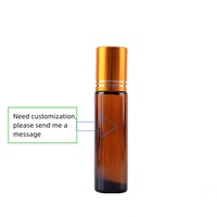 Vente chaude rouleau sur bouteille 10ml ambre rouleau sur bouteille en verre Avec couvercle