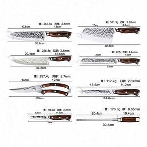 Juego de Cuchillos de Cocina de Acero Inoxidable de 9 Piezas con Mango de Madera Pakka, en Oferta - Product Image 5