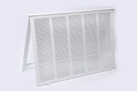 Grille d'aération HVAC au design moderne, diffuseur de sol carré en plastique et acier thermolaqué, sortie d'air pour système CVC RAF3020