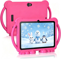 Tablet PC IWAWA 7-Inci Baru 2+16GB untuk Anak-Anak Quad Core dengan Aplikasi Kontrol Orang Tua, WIFI & Casing Silikon, Mendukung YouTube, Android 10