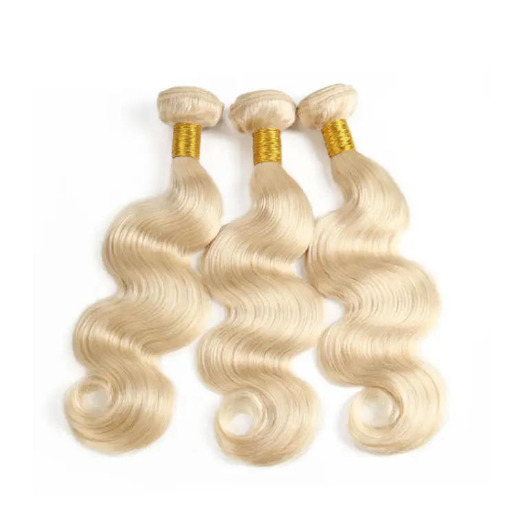 Tendência quente 613 # Cor loira Body Wave em massa Pacotes 100% Raw Remy Vietnamita Extensões de Cabelo Humano