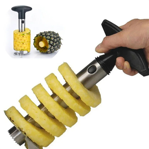 Wholesale Stainless Steel Pineapple Slicers Spiral Knife Peeler Kitchen <b>Fruit</b> Platter Universal Corer <b>Tool</b> & <b>Vegetable</b> - Product Image 1