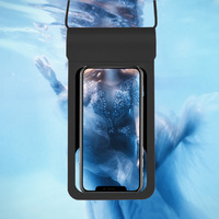 Étui de téléphone universel HongFei en cuir étanche IPX8, design sportif, pochette transparente à fermeture éclair, couleur personnalisée pour iPhone, sac pour téléphone portable