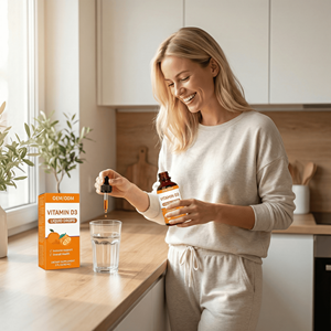 OEM ODM Vitamin D3 Flüssig-Tropfen für Erwachsene mit Orangengeschmack - 60ml, 2ml pro Portion |   Tägliche Unterstützung für das Immunsystem und die allgemeine Gesundheit |   24-Monats-Haltbarkeit - Product Image 5