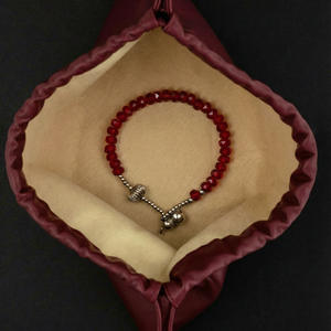 Braccialetto Portafortuna - Lussuoso ed Elegante Bracciale con Perle di Agata Rossa a Forma di Zucca - Nuovo Stile Braccialetto da Donna per il Nuovo Anno - Product Image 2