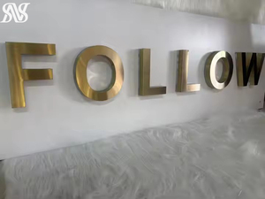 Acrylic + thép không gỉ Backlit bảng chữ cái chữ cái cao cấp bán lẻ cửa hàng chiếu sáng biển báo thanh lịch nội thất khách sạn dẫn đăng ký - Product Image 5