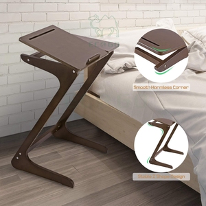 Hot <strong>Z</strong> Shape Multi Tray Table Snack Tray Multipurpose Side End Table Laptop Desk Serving Tray Fit Sofa Couch <strong>Bed</strong> - Product Image 1