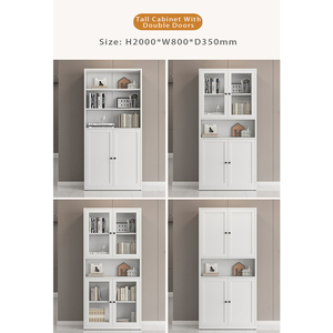 Vitrina moderna de acero para el hogar, oficina, escuela, comedor, <span class=keywords><strong>supermercado</strong></span>, uso, estantería alta fabricada, sala de estar - Product Image 5