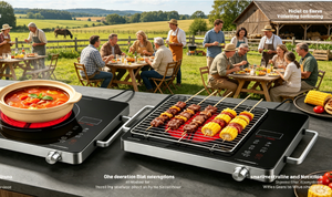 Vente Flash - Stock Disponible - Cuisinière Infrarouge 1800W, 220-240V, Commande par Bouton Rotatif, <span class=keywords><strong>Plaque</strong></span> de Cuisson Électrique pour Tous Types de Cuisson et Barbecue - Product Image 4