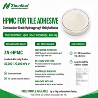 HPMC de qualité construction pour adhésif carrelage C1TE : Éther de cellulose à haute rétention d'eau et temps d'ouverture prolongé
