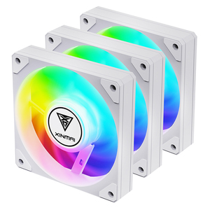 XINMAI Hydraulic Bearing ARGB Fan 81.76CFM High Airflow 120mm PWM Cooling Fan Dynamic Light Effect OEM for Desktop <strong>PCGaming</strong> Case - Product Image 4