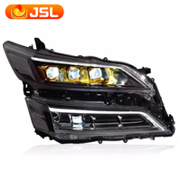 Pour Toyota VELLFIRE phares LED de haute qualité 2015-20222019 2020 mise à niveau nouveau clignotant dynamique de phare en or à trois yeux