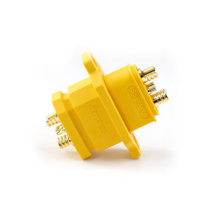 موصل أصلي Amass XT90E 2+2 أنثى (2+2)-F ذو 4 سنون للتثبيت على اللوحة، يعمل مع قابس XT90I-M وXT90(2+2) ذكر - Product Image 2