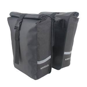 Bolsa de Bicicleta Impermeable de 48L, Doble, Enrollable, Negra, para Portaequipajes Trasero de Bicicleta Eléctrica, con Tira Reflectante, OEM - Product Image 1