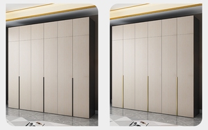 Trlife 2021 promozione porta a battente armadio Design moderno semplice per camera da letto colori bianco nero MDF porta per uso alberghiero - Product Image 3