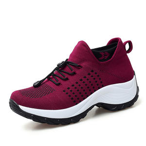 Zapatillas Deportivas de Mujer de Talla Grande, Transpirables, con Malla, Suela Gruesa, Estilo <span class=keywords><strong>Rocker</strong></span>, Primavera - Product Image 4