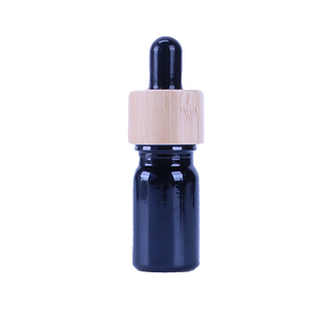 ขวดน้ำมันหอมระเหยแก้วสีดำ 5 มล. 30 มล. 100 มล. พร้อมหลอดหยดสำหรับบรรจุภัณฑ์เครื่องสำอางแบบเติมได้สำหรับอโรมาเธอราพี - Product Image 6