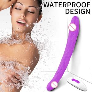 Vibromasseur double tête réaliste en silicone personnalisé pour femmes, avec fonction de vibration - Product Image 4