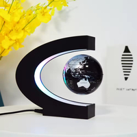 Globe terrestre rotatif magnétique en lévitation pour décoration de bureau et éducation géographique - Grande Vente