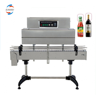 Tunnel de rétrécissement de thermoscellage de vente chaude/machine d'emballage de bouteilles/tunnel de vapeur de manchon rétractable étiqueteuse semi-automatique 0-10 m/min
