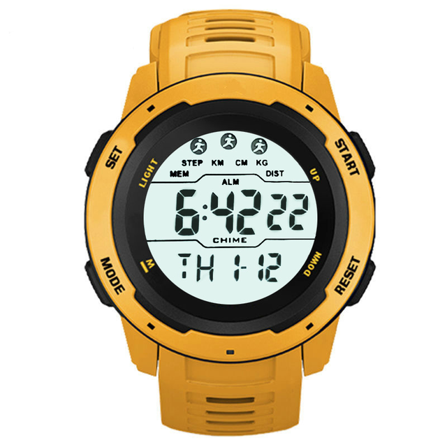 Low Price Men Sports Watch Waterproof Digital LED Silicone Strap Big Screen Wrist Smart Luminous Watch for Swimming Travel