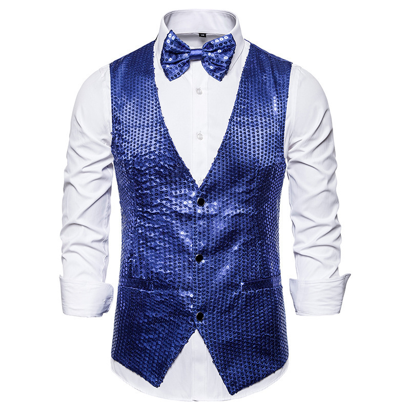 Bleu avec un nœud papillon