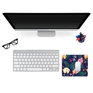Custom Hot Print Flower Patterned Mouse Pad Rectangle Texture Custom Cute Mousepad Design Rubber Mouse Mat with Washable Cloth - Product Image 2