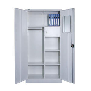 Modern office metal 2 doors school cabinet wardrobe for filing