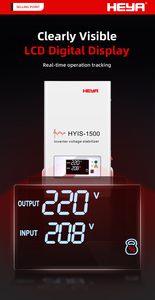 Reguladores/Estabilizadores de Voltaje Automáticos (AVR) Monofásicos de 1500VA, 220V, 90-310V, Onda Sinusoidal Pura de Alta Fidelidad, 0ms - Product Image 3