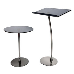 Plate-forme podium incurvée en acrylique transparent Lucite en acier pour partie centrale en plexiglas chaire de pupitre moderne pour présentoirs - Product Image 1