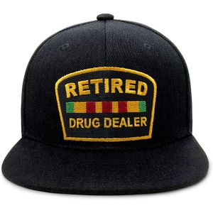 Gorra de béisbol bordada unisex de perfil bajo de sarga con diseño de mayorista de drogas retirado - Product Image 1