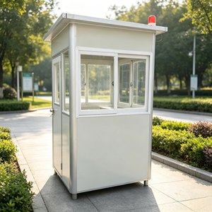 Cabine de sécurité préfabriquée en panneaux sandwich, durable, en kit, pour extérieur, pour parking et chantier de construction - Product Image 1
