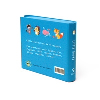 26 cartes d'apprentissage de l'alphabet pour enfants, livre de dessin animé avec images de bébés, couleur personnalisée, carnet de dessin avec boîte