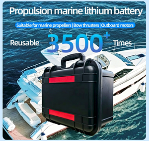 Batería Marina Portátil de Ciclo Profundo a Prueba de Agua de 12.8V 25.6V 50Ah-300Ah para Motores de Arrastre de Barcos - Product Image 3