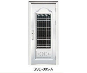 Puerta Exterior de Seguridad de acero inoxidable Puerta de entrada principal de metal para el hogar - Product Image 5