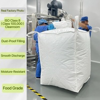 Conteneur FIBC en vrac, sûr pour les aliments, avec panneau en U, couture sur 4 côtés, boucle supérieure, bec verseur inférieur, avec doublure PE, anti-poussière, pour la logistique du riz, de la farine et du sucre