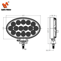 Luces LED Profesionales de 64W, 6.6 Pulgadas, Haz de Luz Amplio, 5800LM, Lámpara Antiniebla para Conducción con Certificación E-Mark para Camionetas 4x4 Todoterreno 0905-64