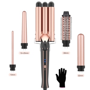 Kit de fer à friser 13-en-1 avec brosses et fûts interchangeables en céramique - Product Image 2
