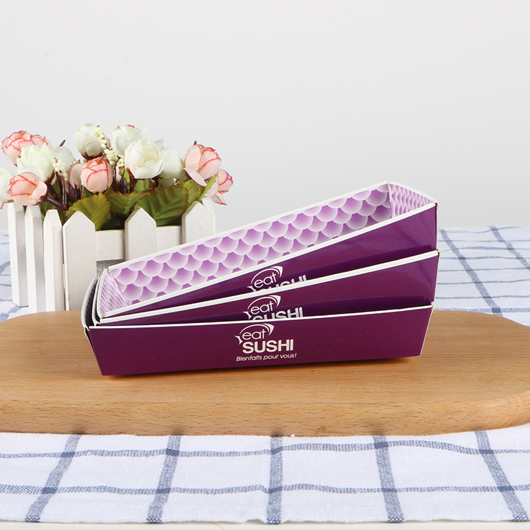 Hot Sale Disposable Take Away Sushi Salad Paper Box Paper Food Packaging Box