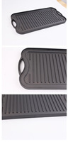 Plaque de cuisson rectangulaire en fonte pour cuisinières à gaz, sans revêtement