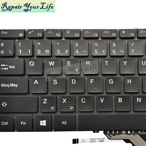Teclado de ordenador portátil retroiluminado en español SP para <span class=keywords><strong>BMAX</strong></span> MaxBook <span class=keywords><strong>Y13</strong></span> MB30010010 RT132HS X390G teclados de repuesto nuevo negro - Product Image 4