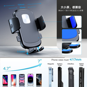 Support de téléphone pour voiture, fixation sur grille d'aération, rotation à 360 degrés, universel pour la navigation - Product Image 3