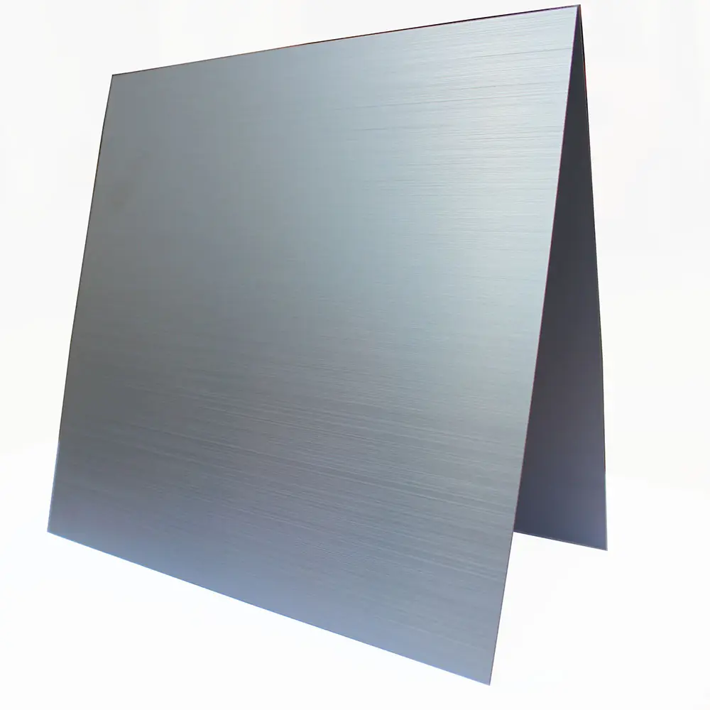 Brushed aluminium blatt Golden 0.5 0.3 0.4 0.8 1 2 3mm eloxiert blätter für wandverkleidung verbund hairline-finish panel