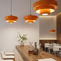 Lustre suspendu LED rétro médiéval en métal, lampe ronde en fer avec interrupteur E27 pour salle à manger, restaurant, décoration intérieure