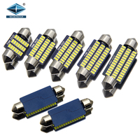Festoon 31mm 36mm 39mm 41mm C5W C10W LED Ampoule Canbus Pas D'erreur Voiture Intérieur Lecture LED Lumière Plaque D'immatriculation Lampes 3014 SMD