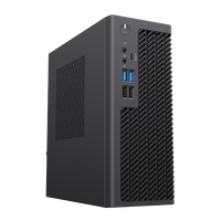 Boîtier d'ordinateur horizontal en plastique ultra-mini ITX SOHOO de 4 litres avec support SSD, ports USB 2.0/3.0, couvercle métallique, compatibilité VGA