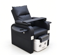 Fauteuil de pédicure avec dossier inclinable, fauteuil de spa pour les ongles, fauteuil de massage des pieds portable pour salon de beauté, salon de manucure