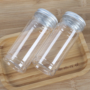 6*150 PET <b>plastic</b> transparent food airtight <b>jar</b>, herbal tea packaging bottle, biscuit storage airtight bottle, 350ml - Product Image 1